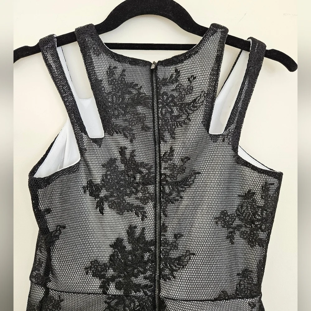 Miss Behave Girls' Adrianna Embroidered Mesh Dress NWT